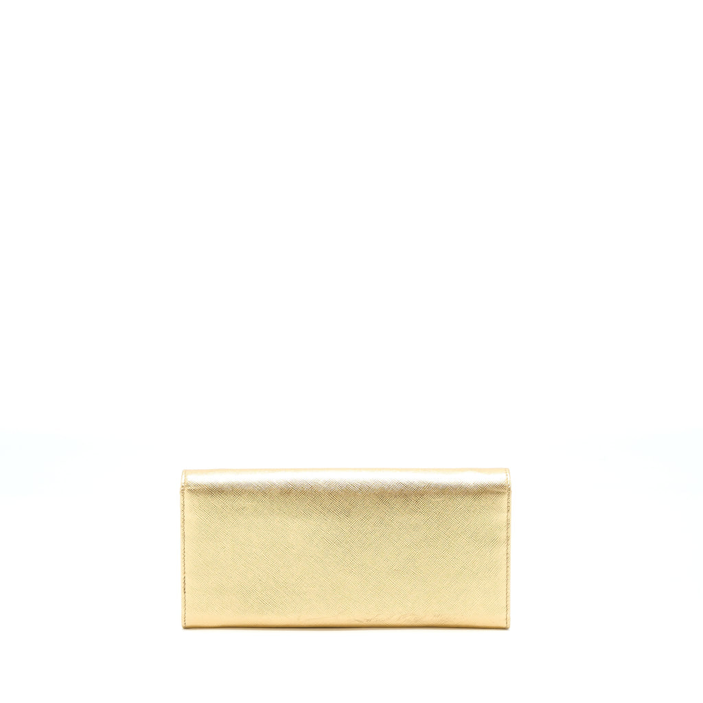PRADA MINI WALLET ON CHAIN GOLD GHW