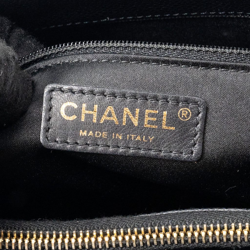 CHANEL GRAND SHOPPING TOTE BAG CAVIAR BLACK GHW