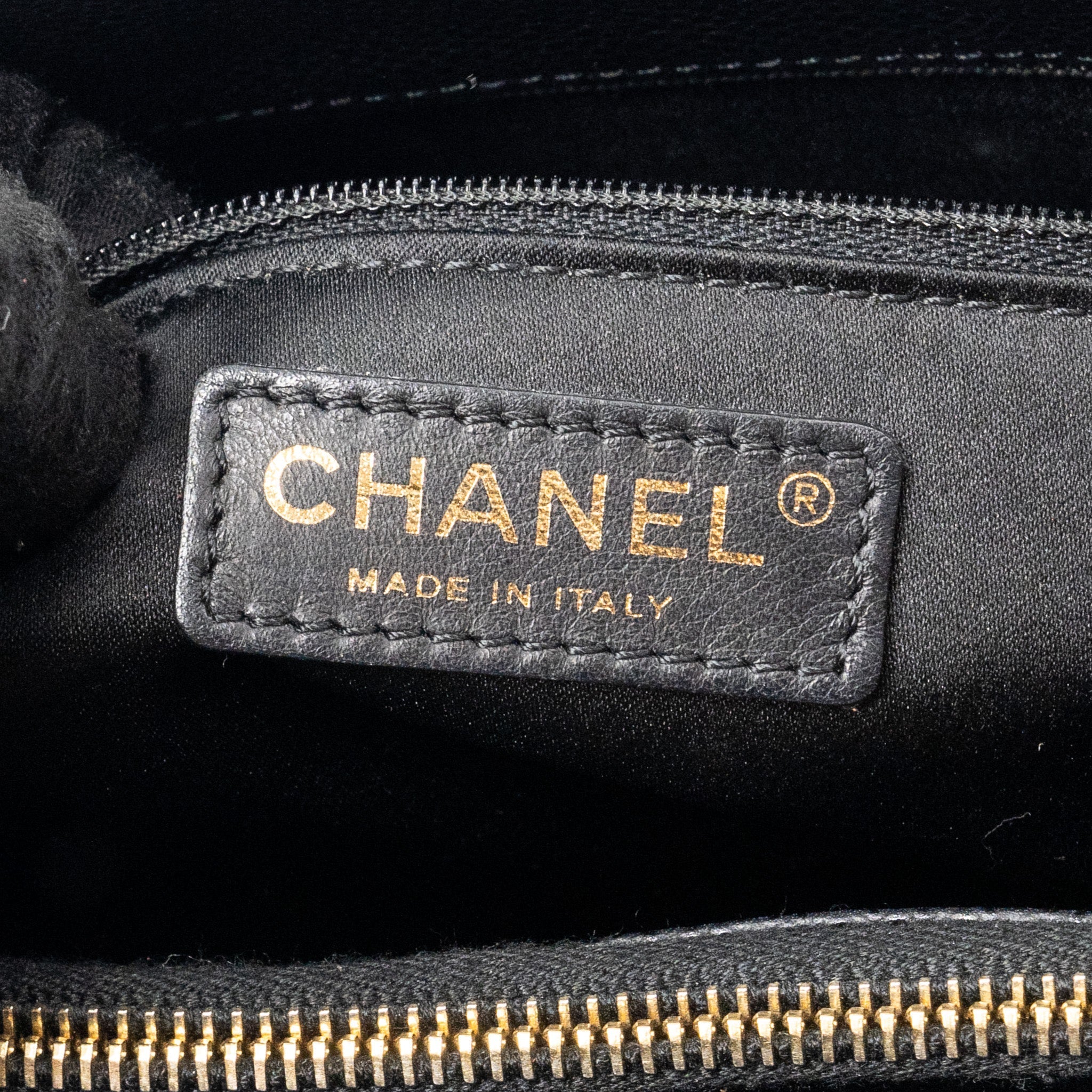 CHANEL GRAND SHOPPING TOTE BAG CAVIAR BLACK GHW