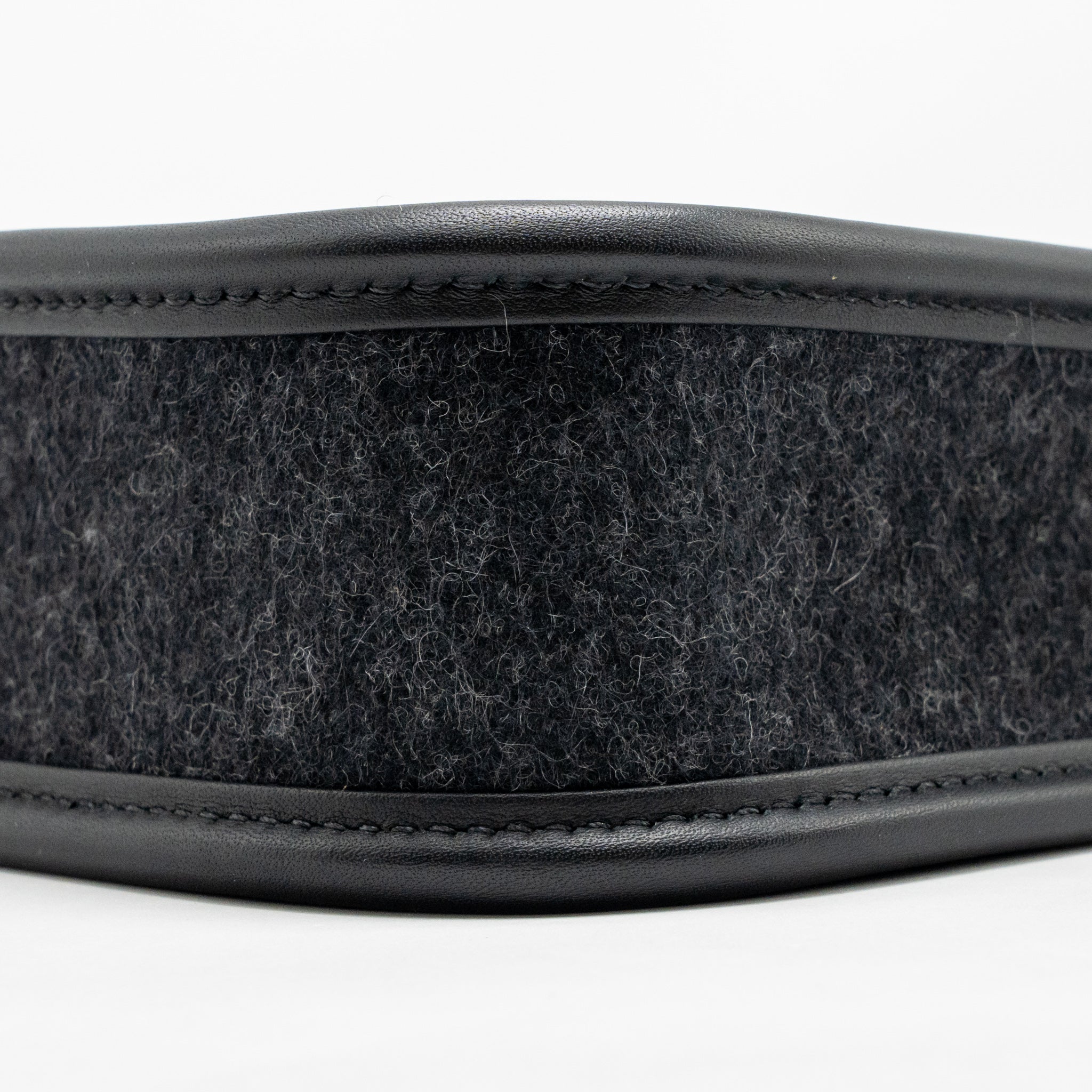 HERMES MINI EVELYNE FEUTRE/SWIFT/SANGLE WOOL GRAPHITE/BLACK SHW