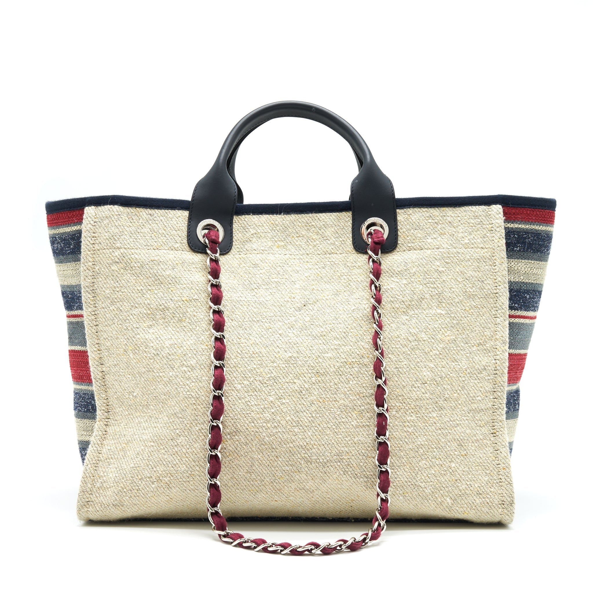 CHANEL DEAUVILLE TOTE IN CANVAS MULTICOLORED