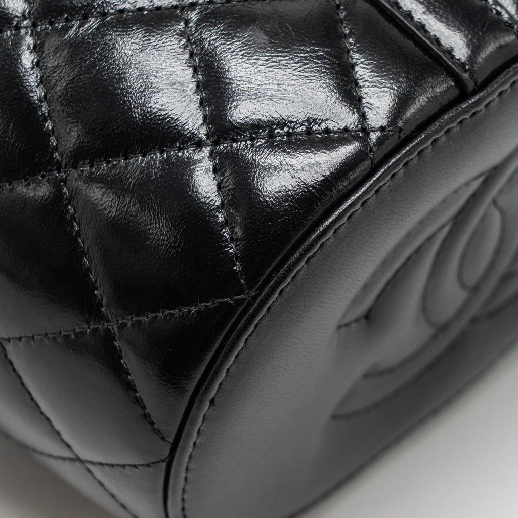 CHANEL PICNIC VANITY LAMBSKIN BLACK GHW (MICROCHIP)