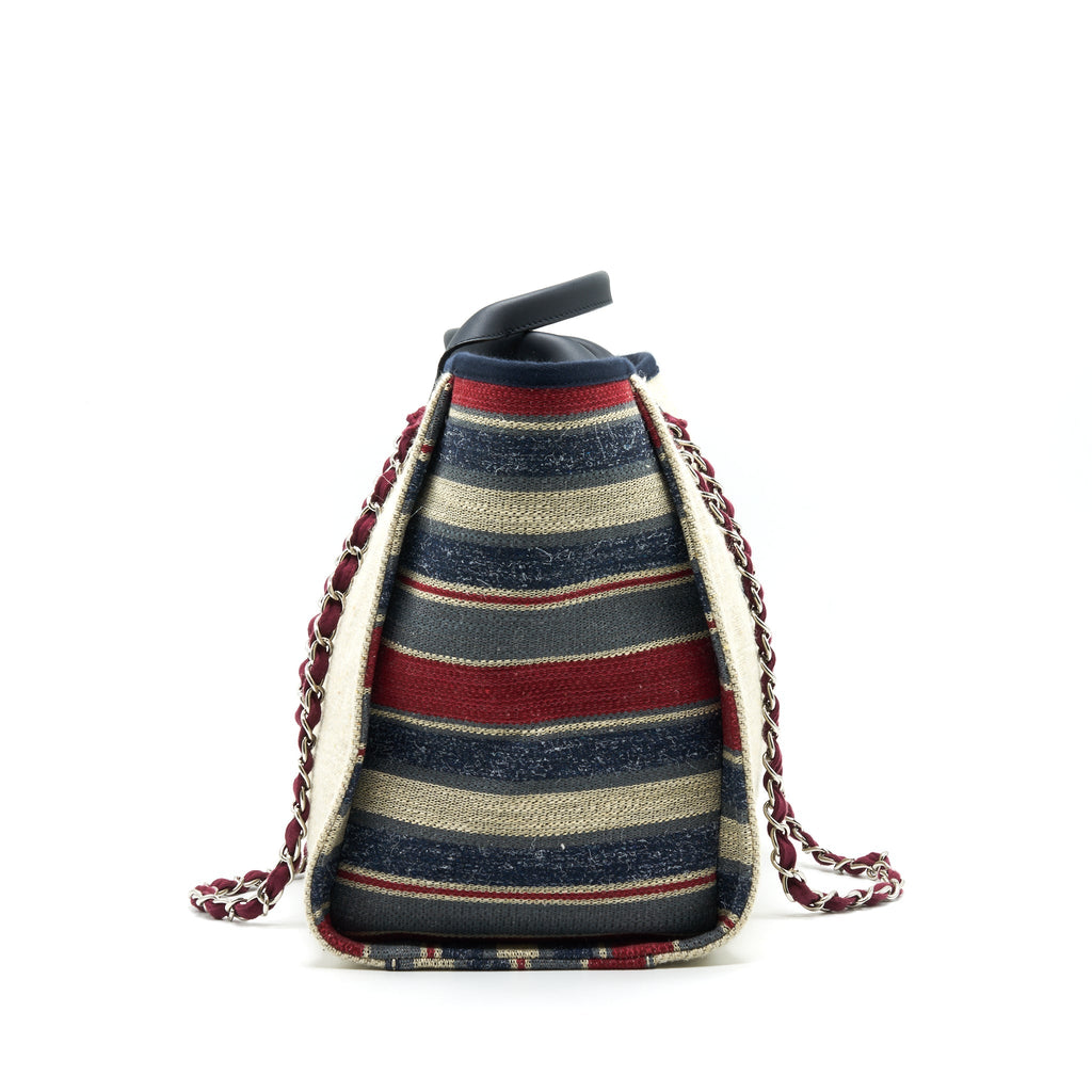 CHANEL DEAUVILLE TOTE IN CANVAS MULTICOLORED