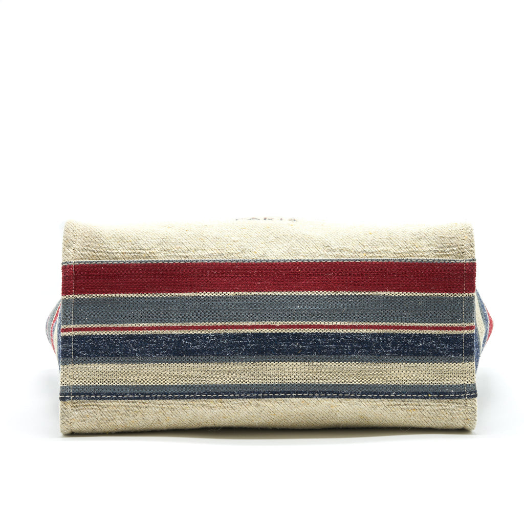 CHANEL DEAUVILLE TOTE IN CANVAS MULTICOLORED