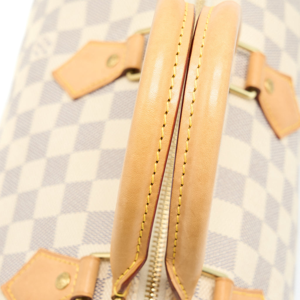 LOUIS VUITTON SPEEDY 30 DAMIER AZUR CANVAS GHW