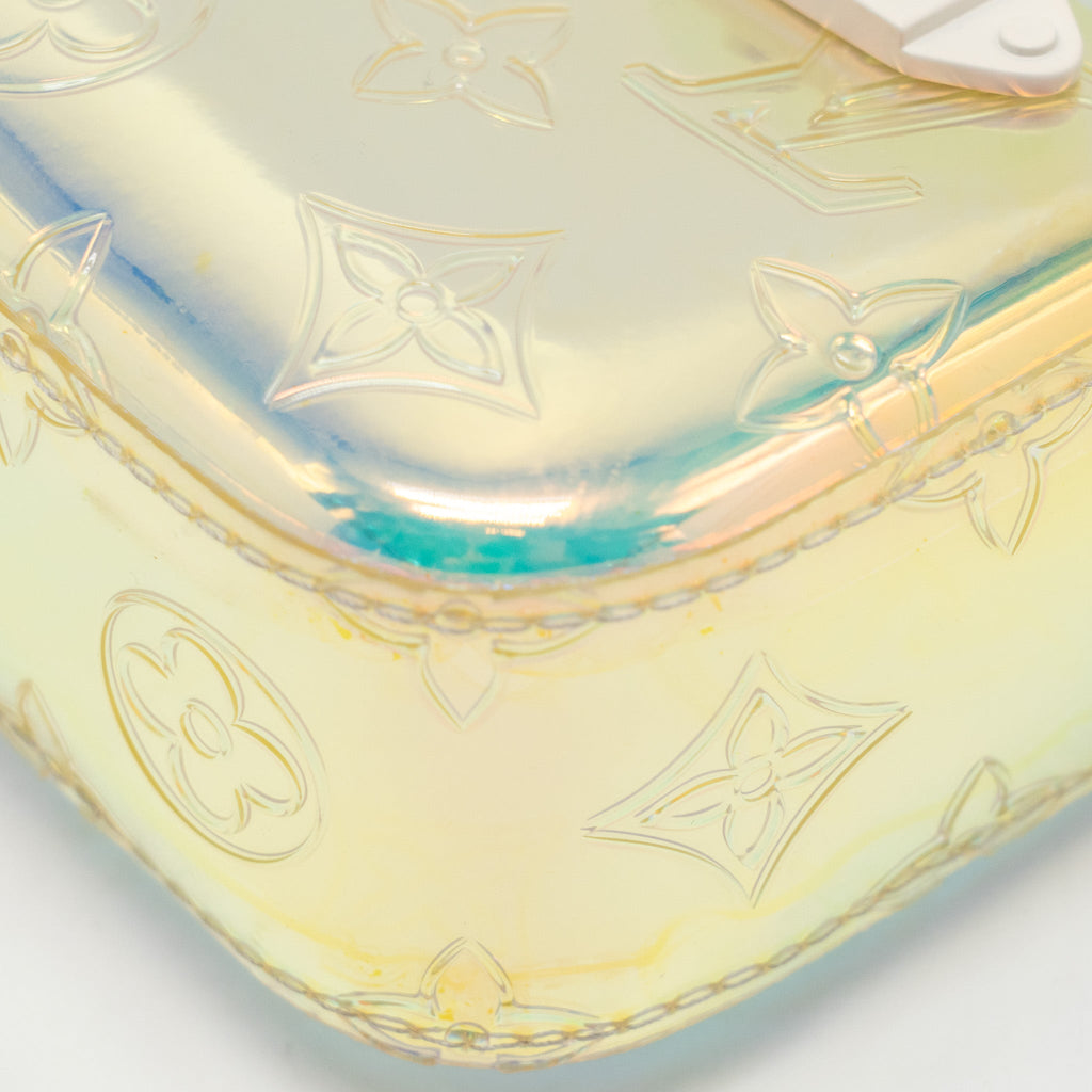 LOUIS VUITTON VIRGIL ABLOH POCHETTE IRIDESCENT MONOGRAM PVC MULTICOLOR WHITE HARDWARE