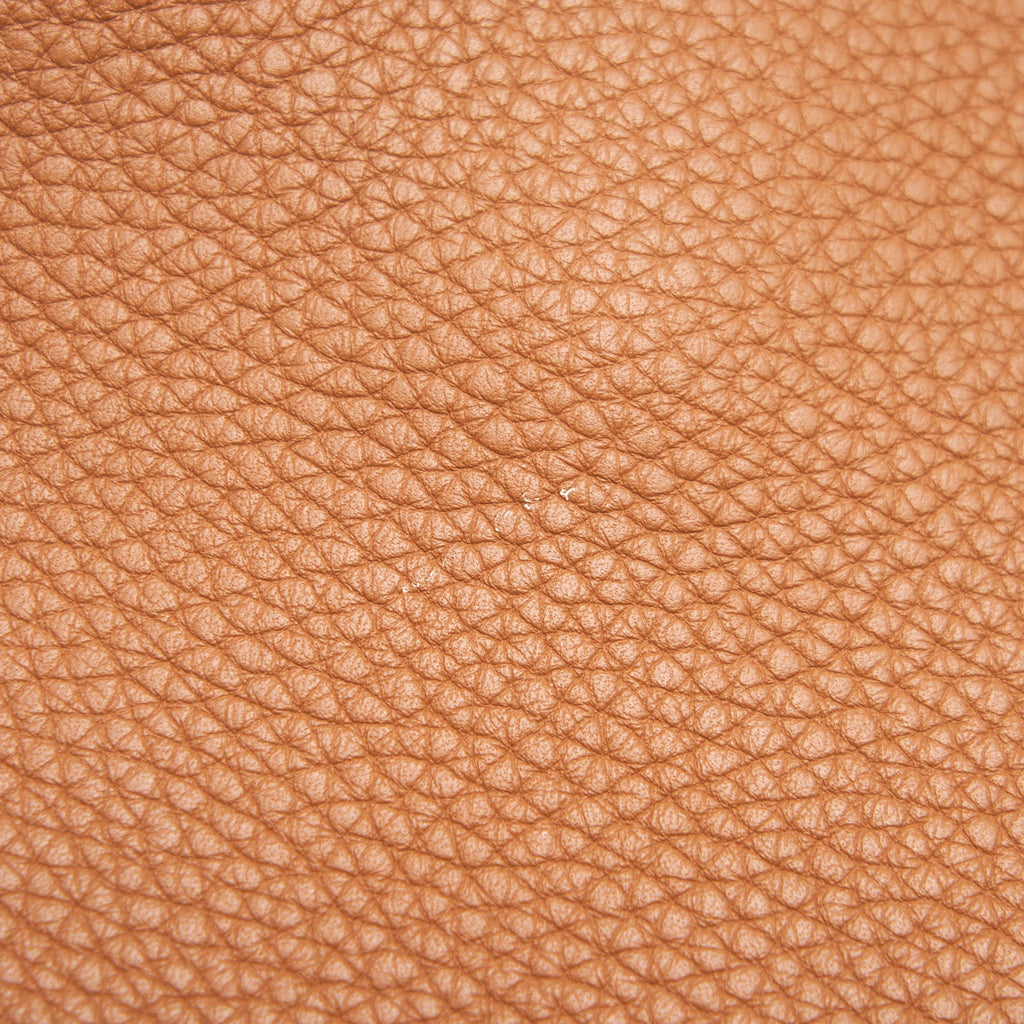 HERMES SILKYCITY 33 CLEMENCE LEATHER GOLD WITH SHW