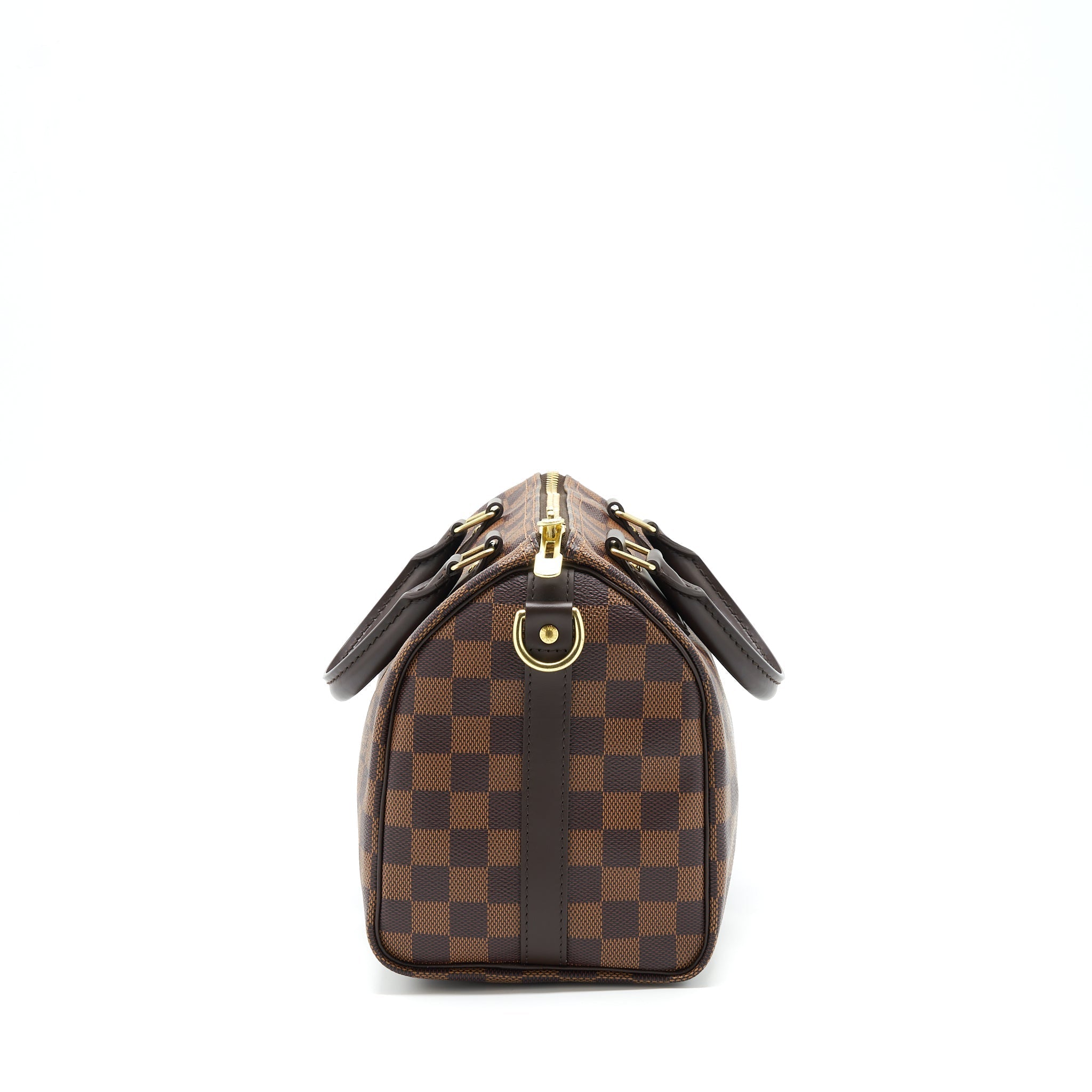 LOUIS VUITTON SPEEDY BANDOULIERE 25 DAMIER EBENE CANVAS GHW