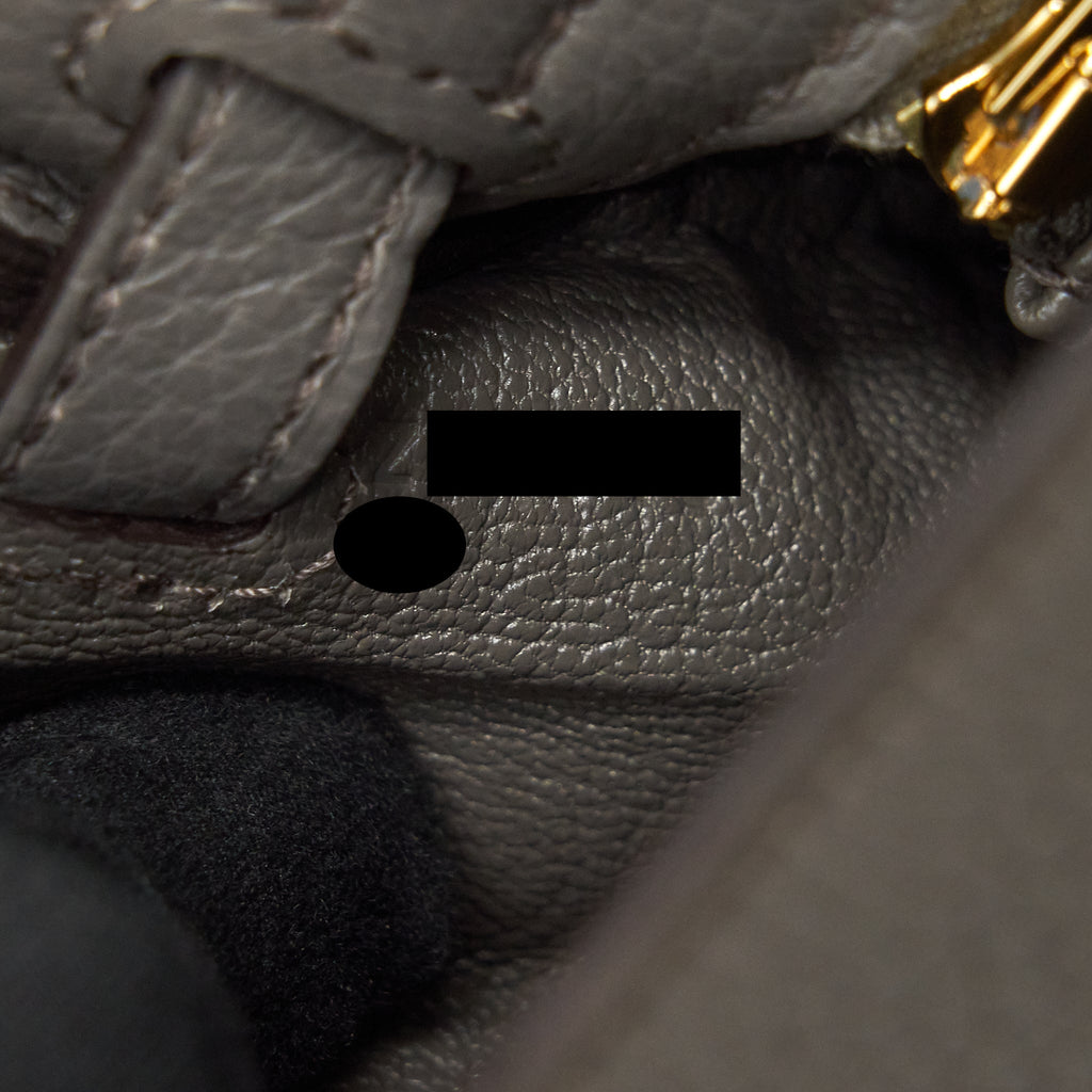 HERMES KELLY 25 TOGO 8F GRIS ETAIN GHW