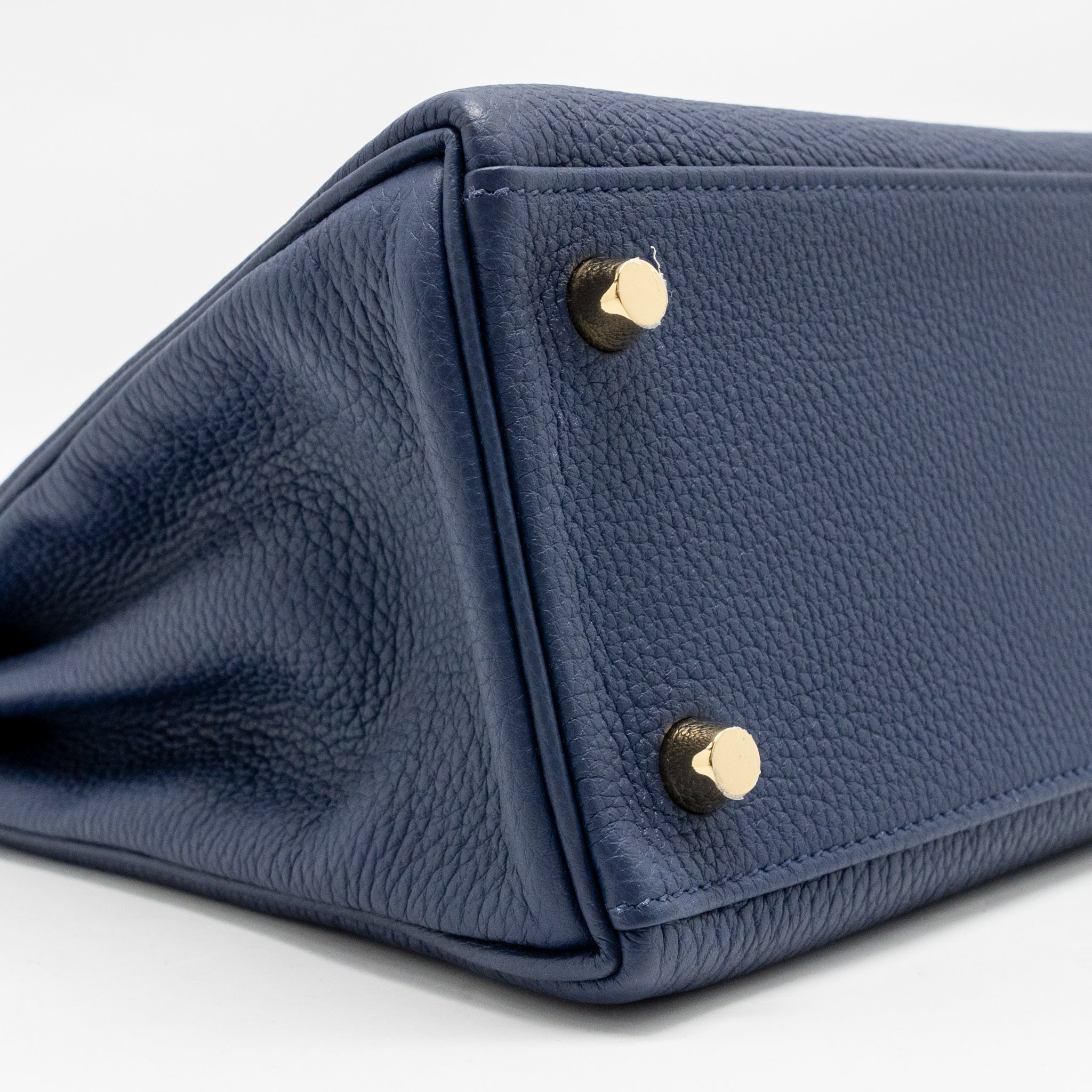 HERMES KELLY 25 TOGO BLEU SAPHIR GHW