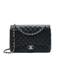 CHANEL MAXI FLAP BAG CAVIAR  BLACK SHW