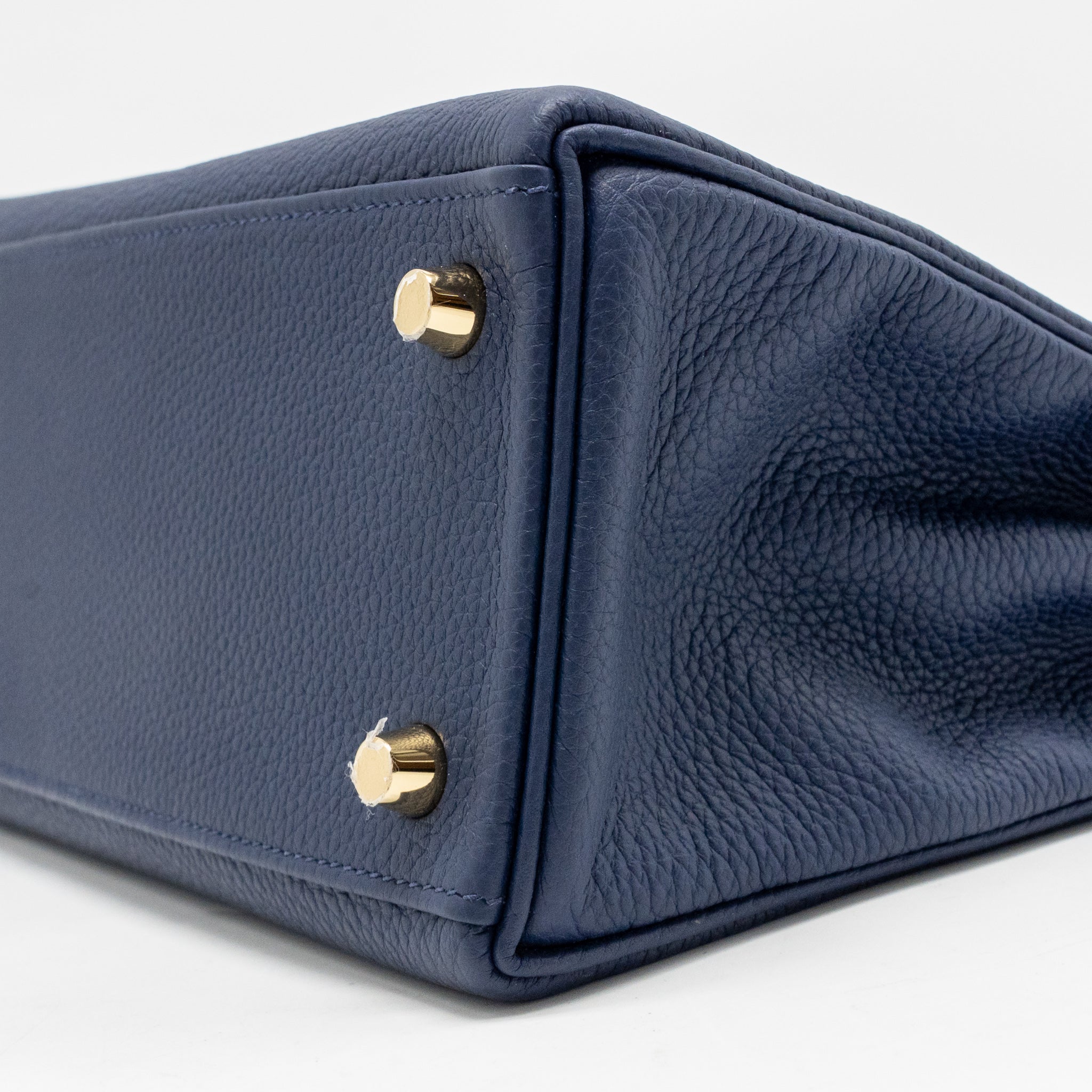 HERMES KELLY 25 TOGO BLEU SAPHIR GHW