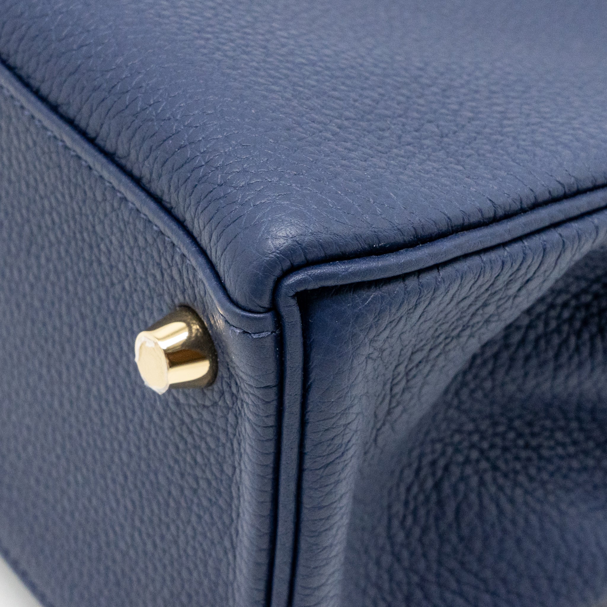 HERMES KELLY 25 TOGO BLEU SAPHIR GHW