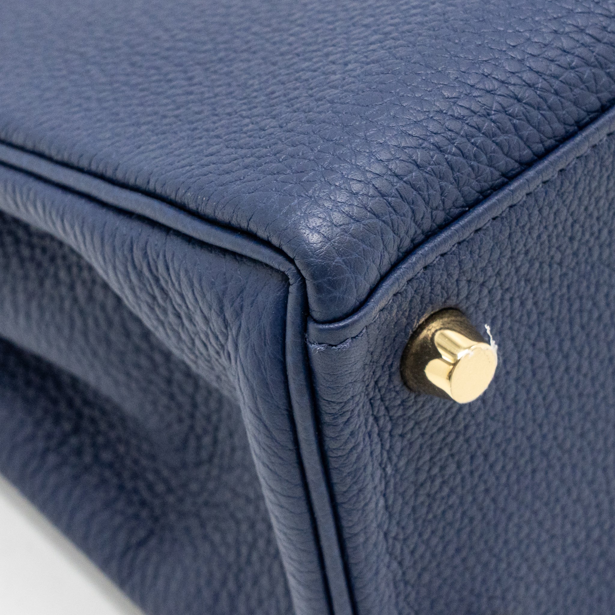 HERMES KELLY 25 TOGO BLEU SAPHIR GHW