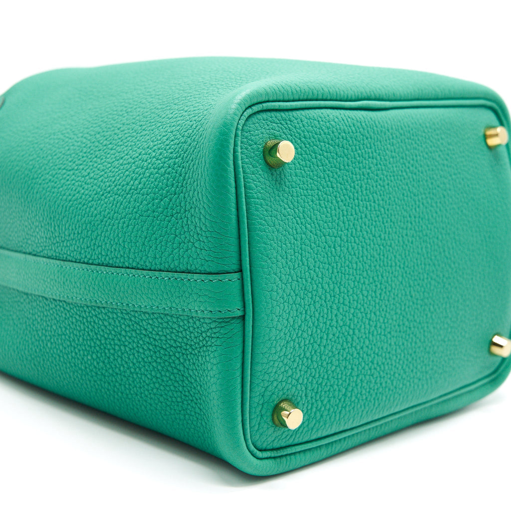 HERMES PICOTIN 18 LOCK BAG VERT JADE GHW