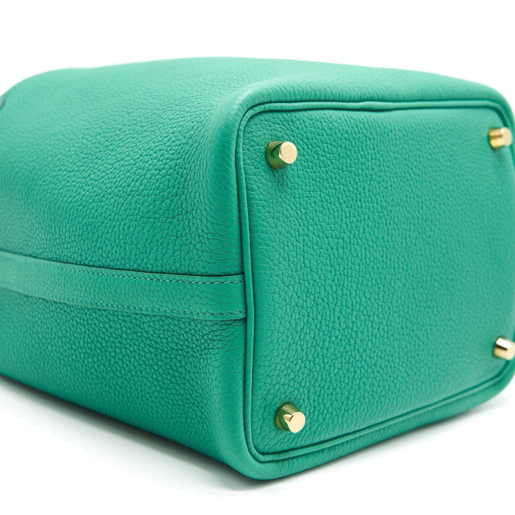 HERMES PICOTIN 18 LOCK BAG VERT JADE GHW