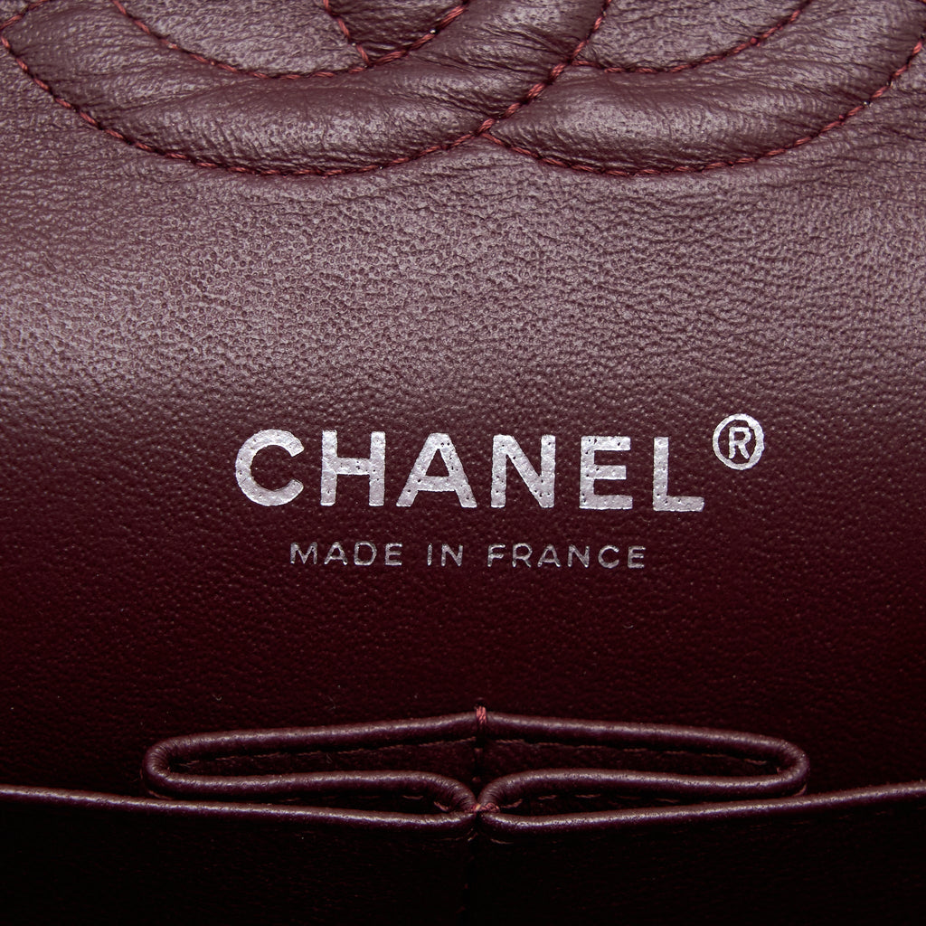 CHANEL MEDIUM CLASSIC DOUBLE FLAP BAG LAMBSKIN BLACK SHW