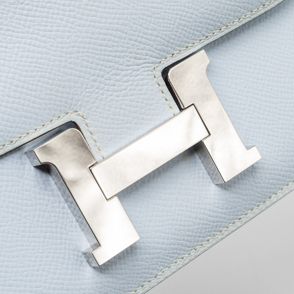 HERMES MINI CONSTANCE EPSOM BLUE BRUME SHW