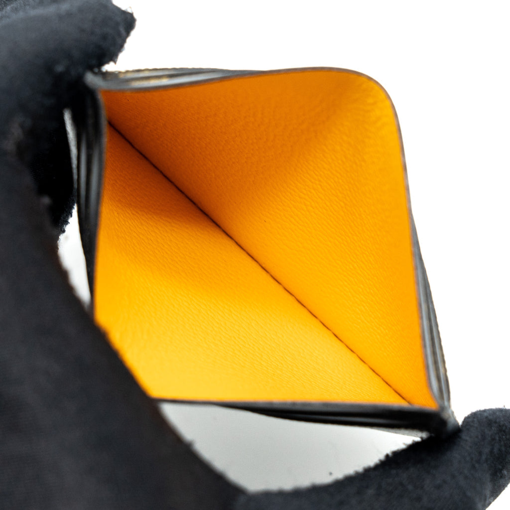 GOYARD SAINT-SULPICE CARD WALLET GOYARDINE CANVAS BLACK