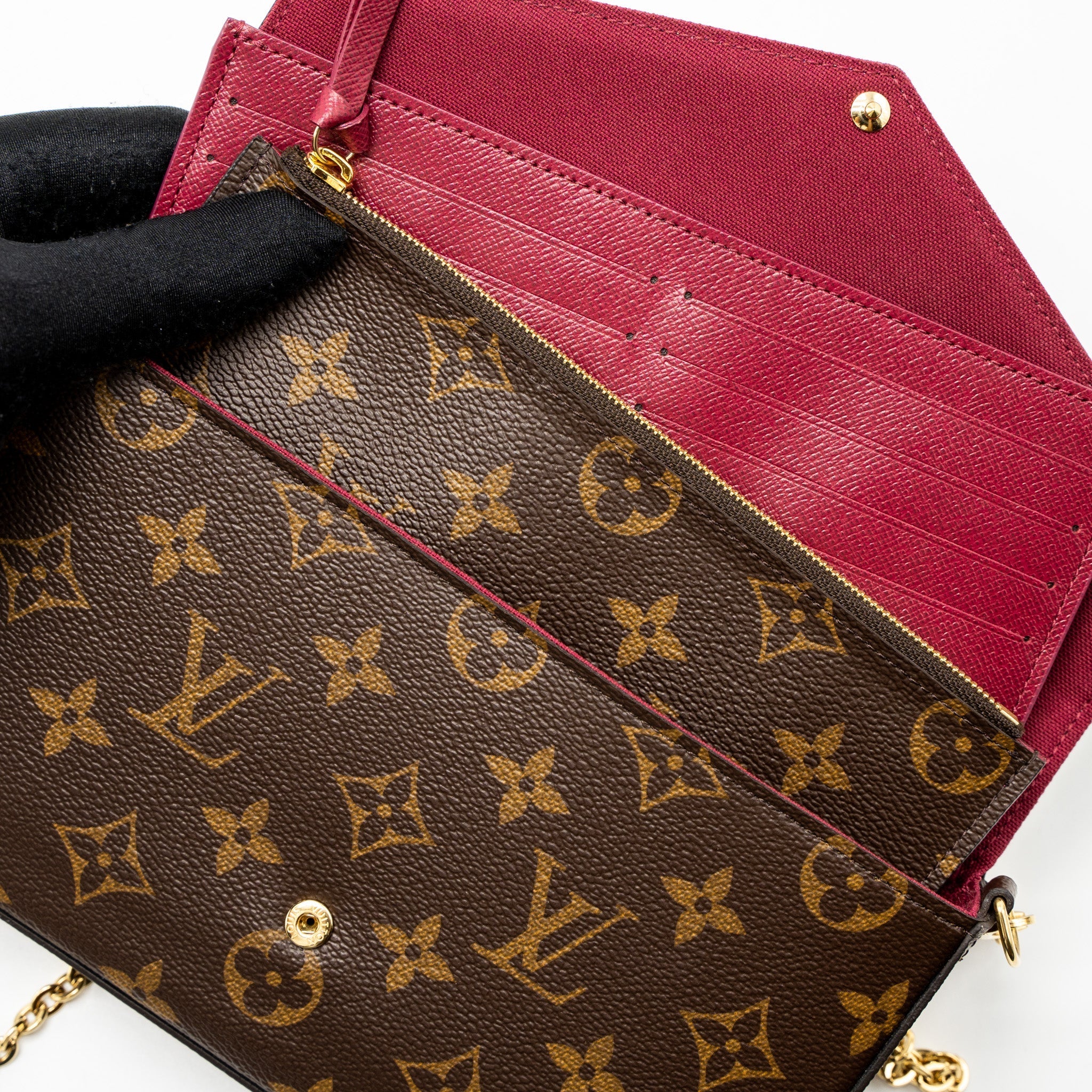 LOUIS VUITTON FELICIE POCHETTE MONOGRAM CANVAS GHW