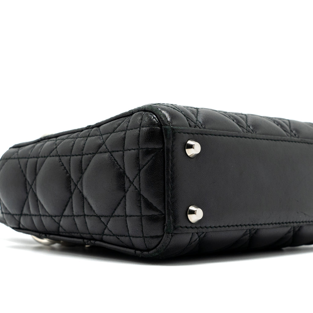 DIOR MINI LADY DIOR LAMBSKIN BLACK SHW
