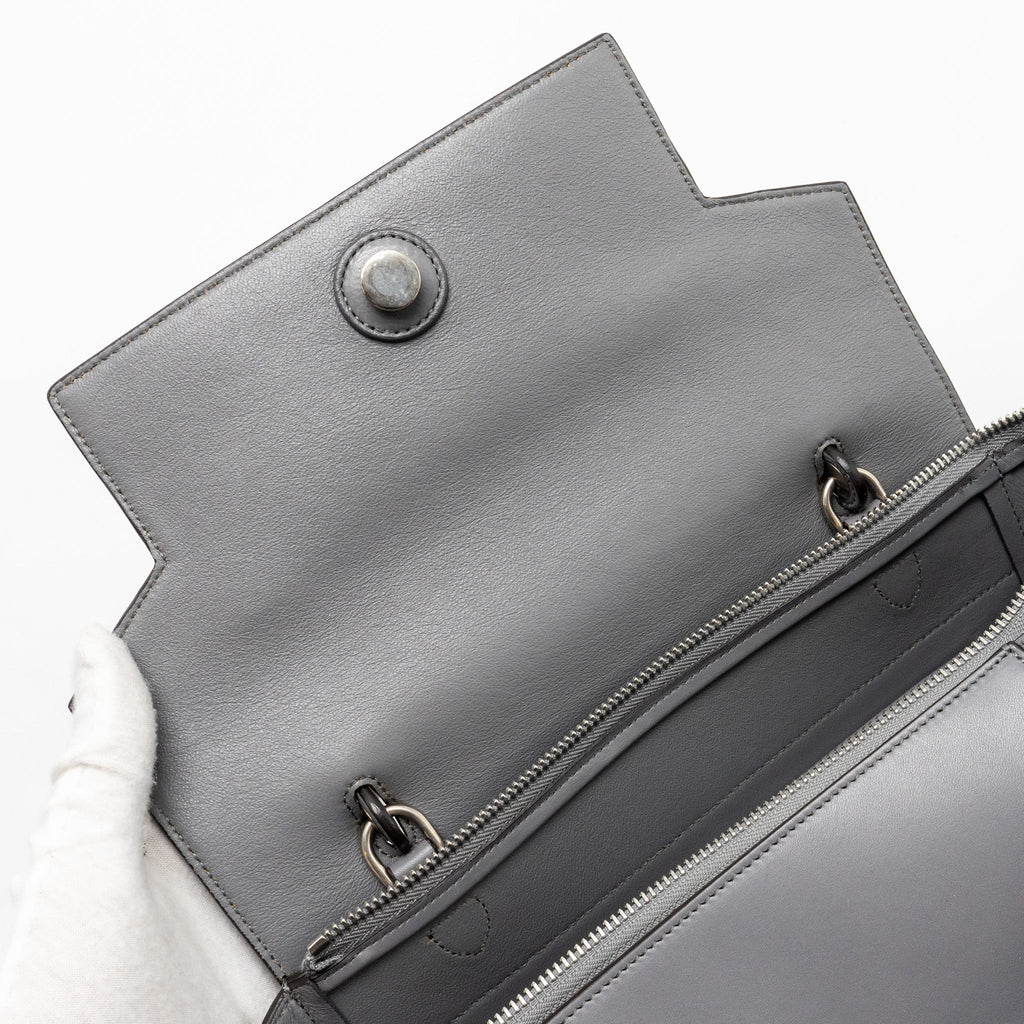 CELINE MICRO BELT BAG CALFSKIN GREY SHW