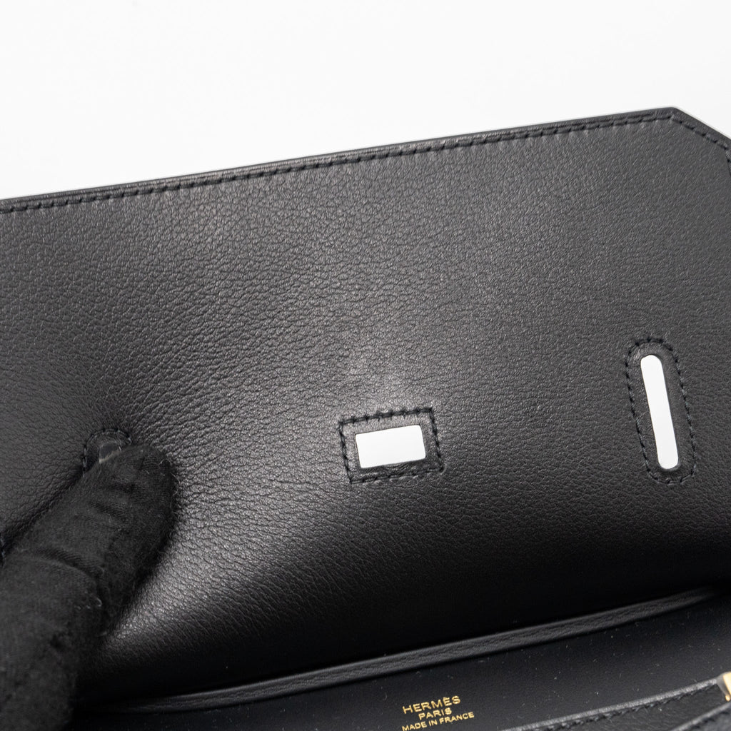 HERMES MINI JYPSIERE EVERGRAIN BLACK GHW