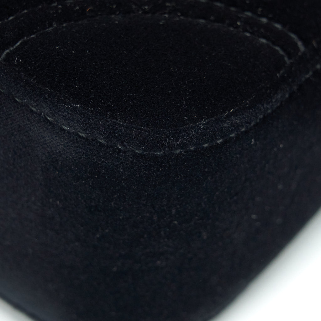GUCCI MINI MARMONT FLAP BAG VELVET BLACK