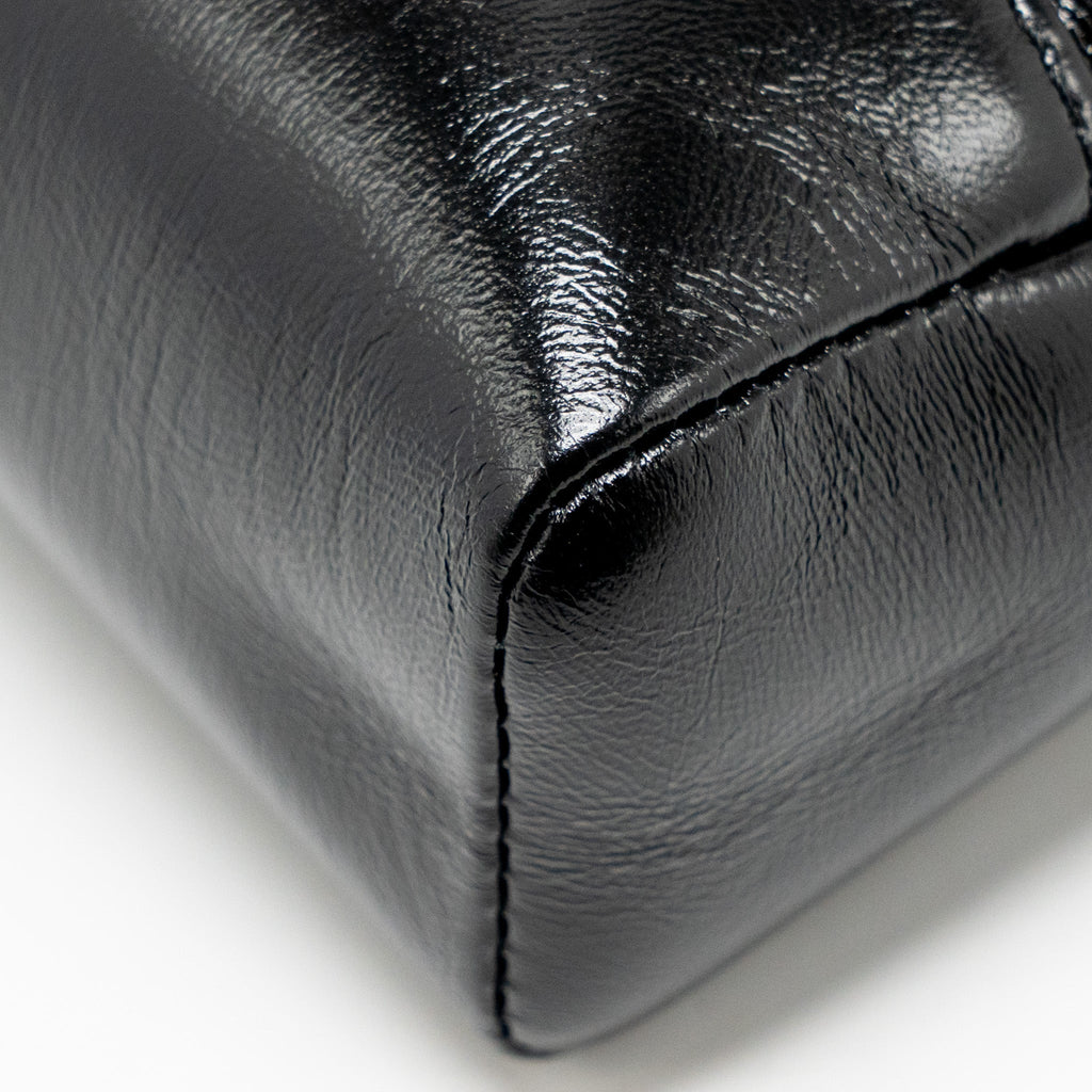 CHANEL MINI 31 BAG SHINY LAMBSKIN BLACK LGHW (MICROCHIP)