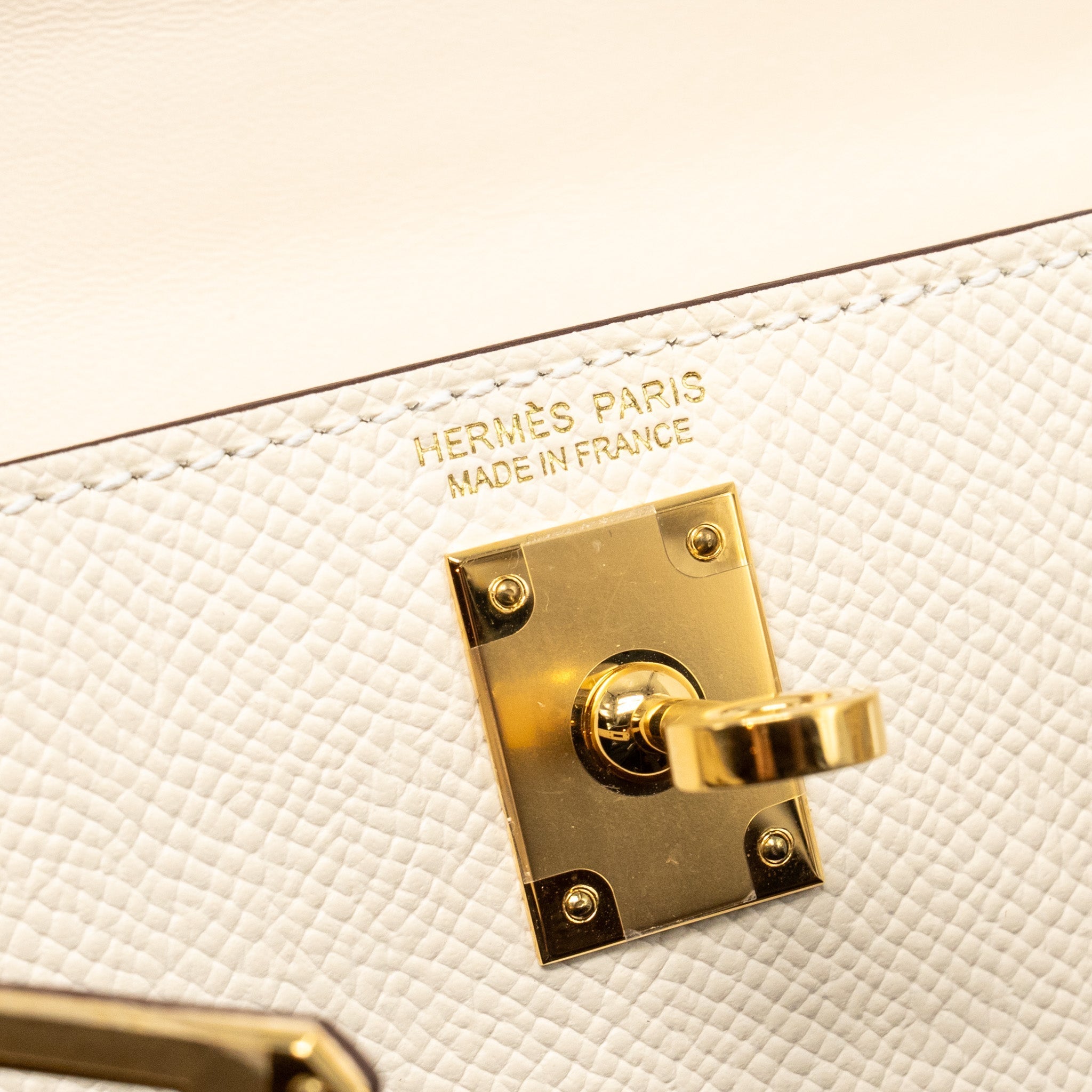 HERMES MINI KELLY II EPSOM NATA GHW