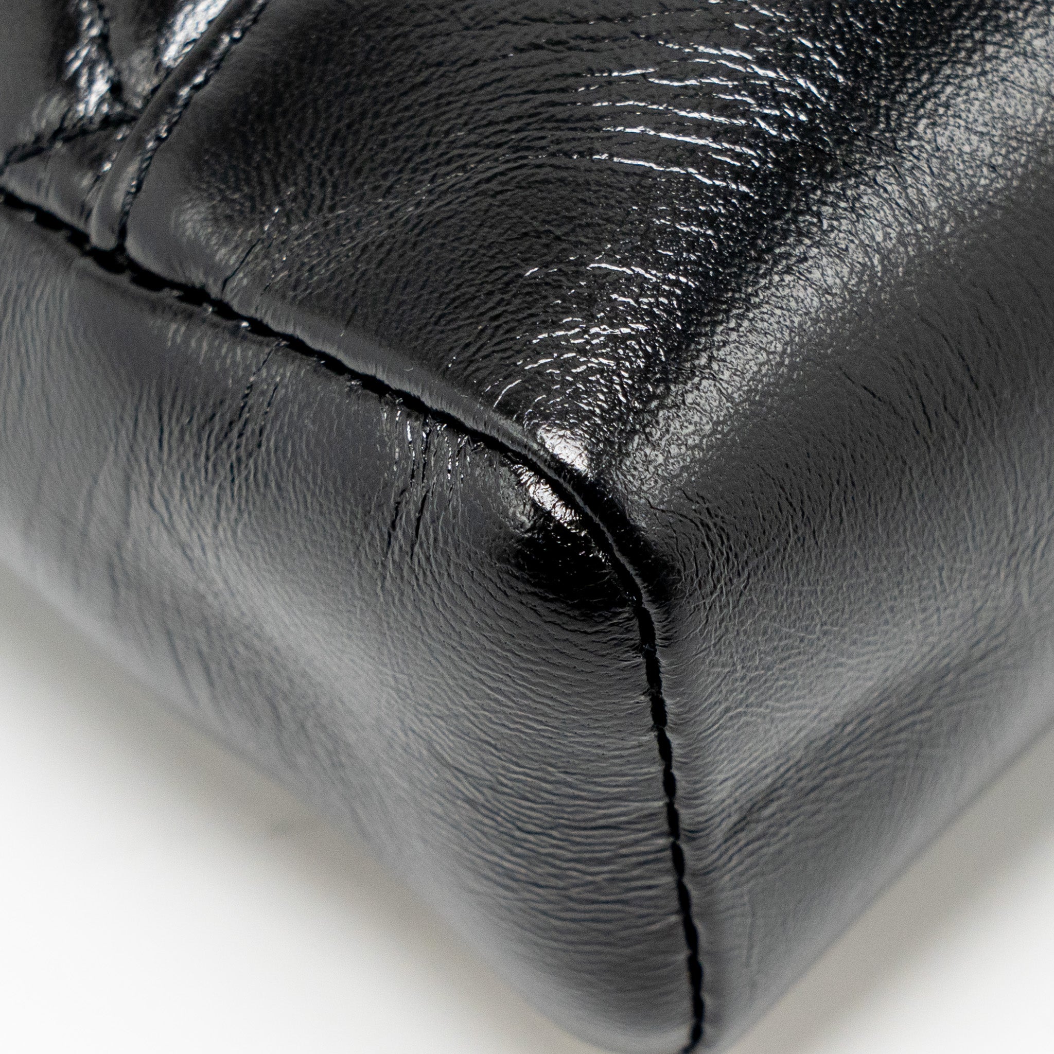 CHANEL MINI 31 BAG SHINY LAMBSKIN BLACK LGHW (MICROCHIP)