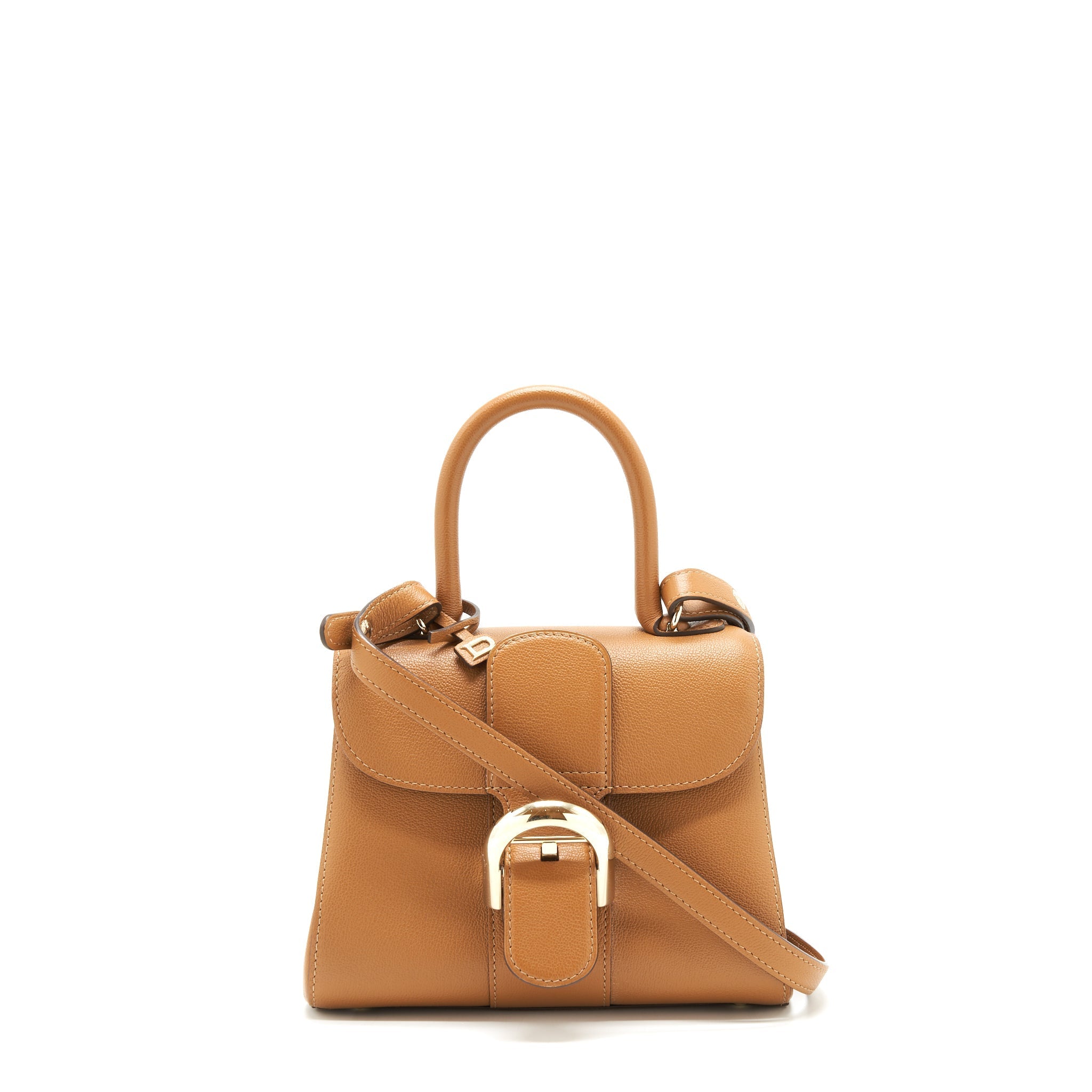 DELVAUX MINI BRILLIANT BAG GRAINED CALFSKIN GOLD GHW