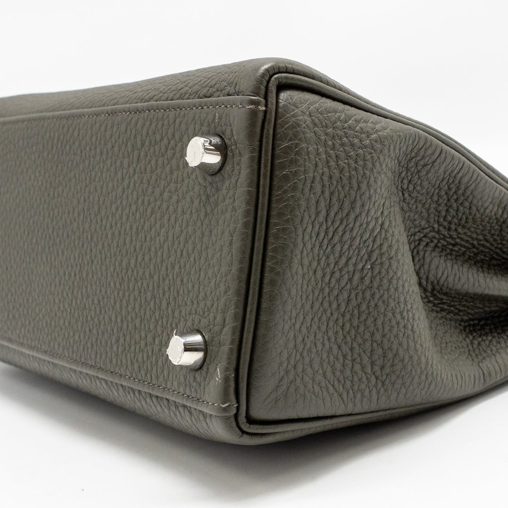 HERMES KELLY 25 TOGO C6 VERT DE GRIS SHW