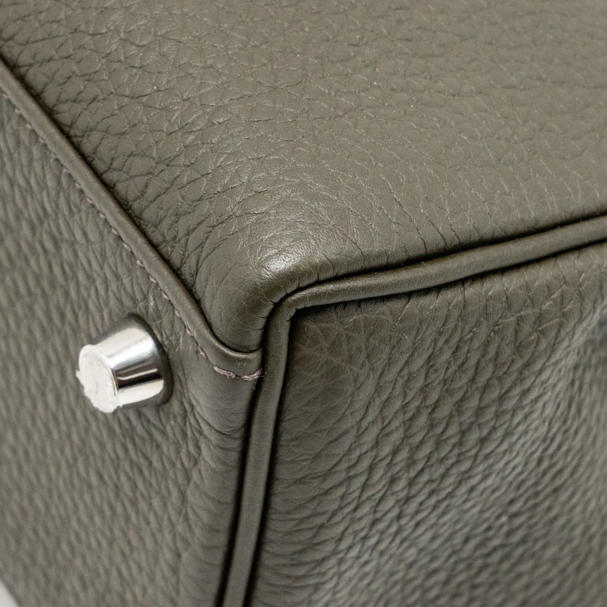 HERMES KELLY 25 TOGO C6 VERT DE GRIS SHW