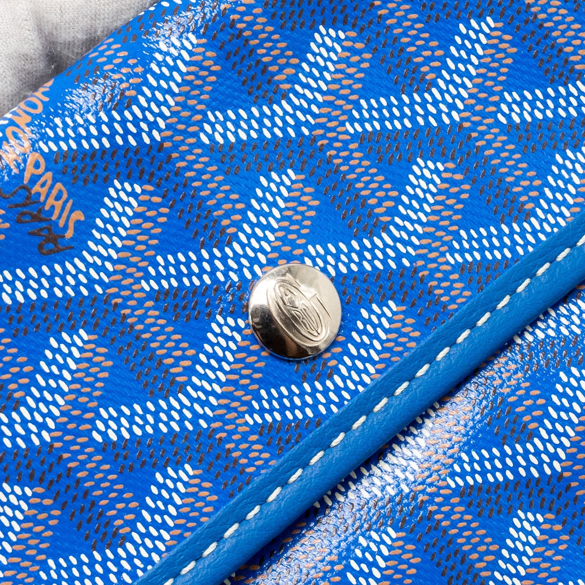 GOYARD BOHEME HOBO BAG GOYARDLINE CANVAS BLUE SHW