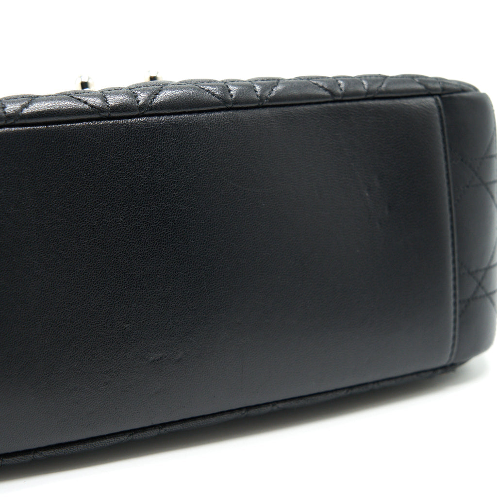 DIOR MISS DIOR MEDIUM FLAP BAG BLACK SHW
