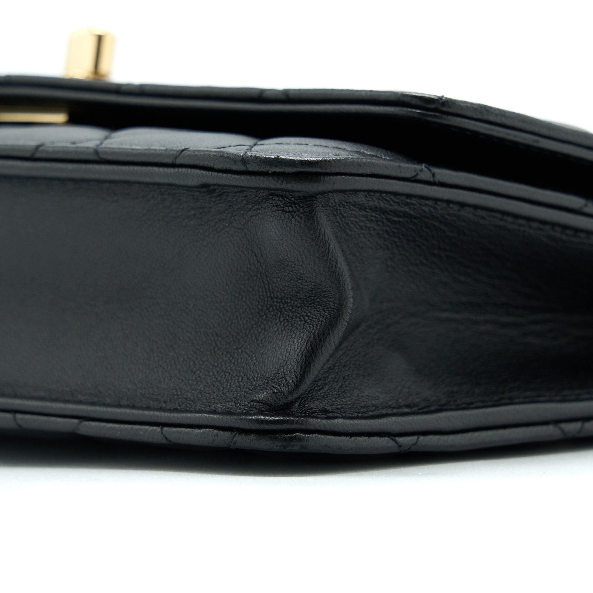 CHANEL TRENDY CC WALLET ON CHAIN LAMBSKIN BLACK GHW