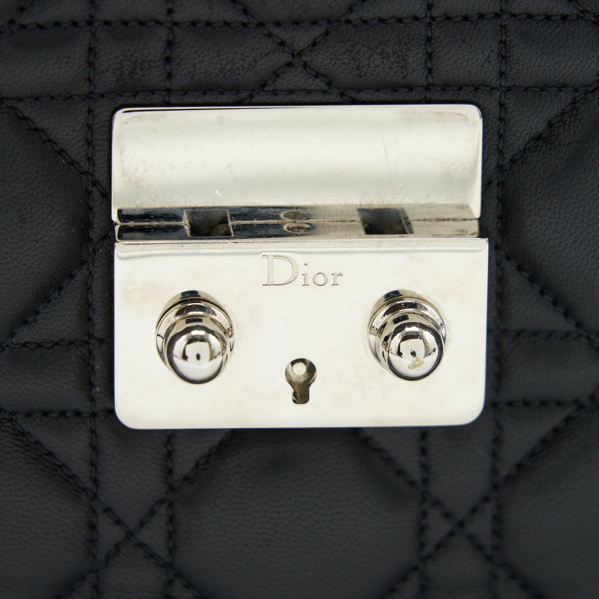 DIOR MISS DIOR MEDIUM FLAP BAG BLACK SHW