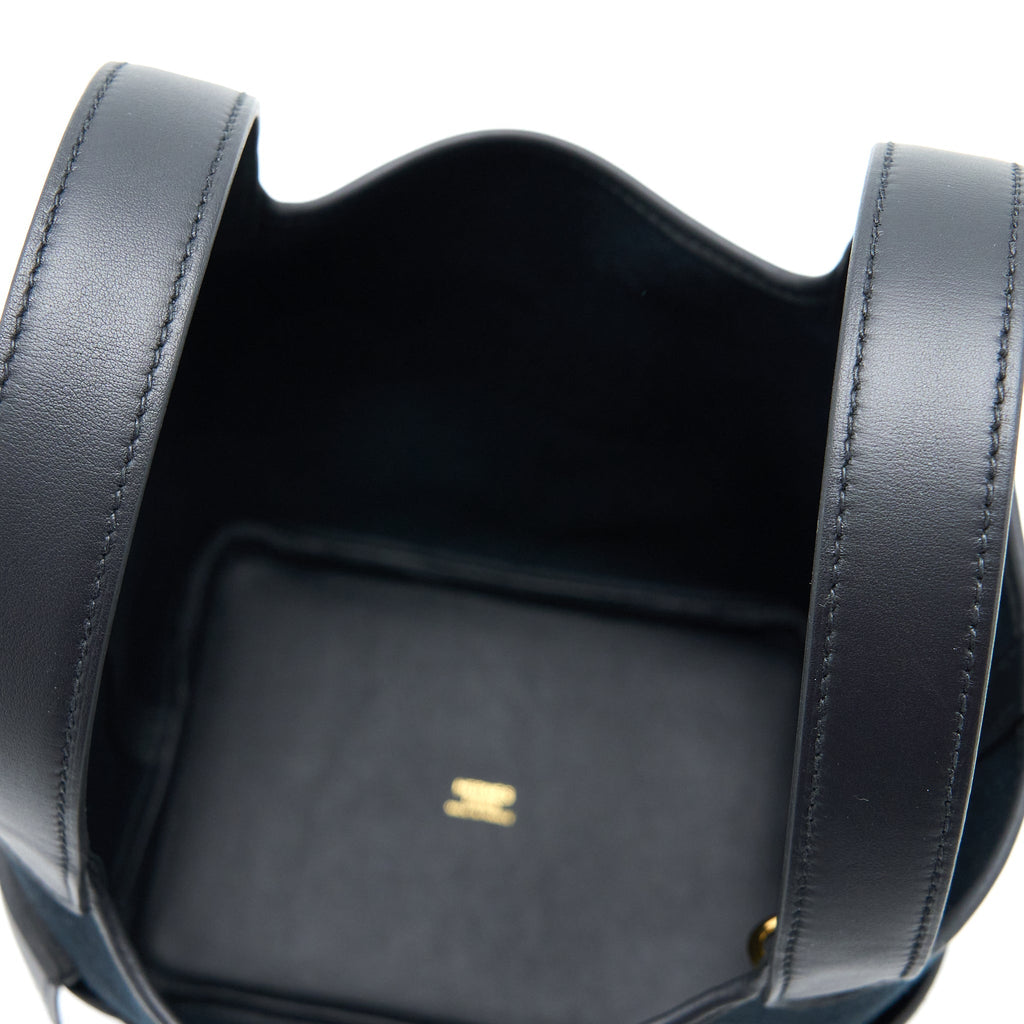 HERMES CARGO PICOTIN 18 POCKET BAG CANVAS/SWIFT BLACK GHW