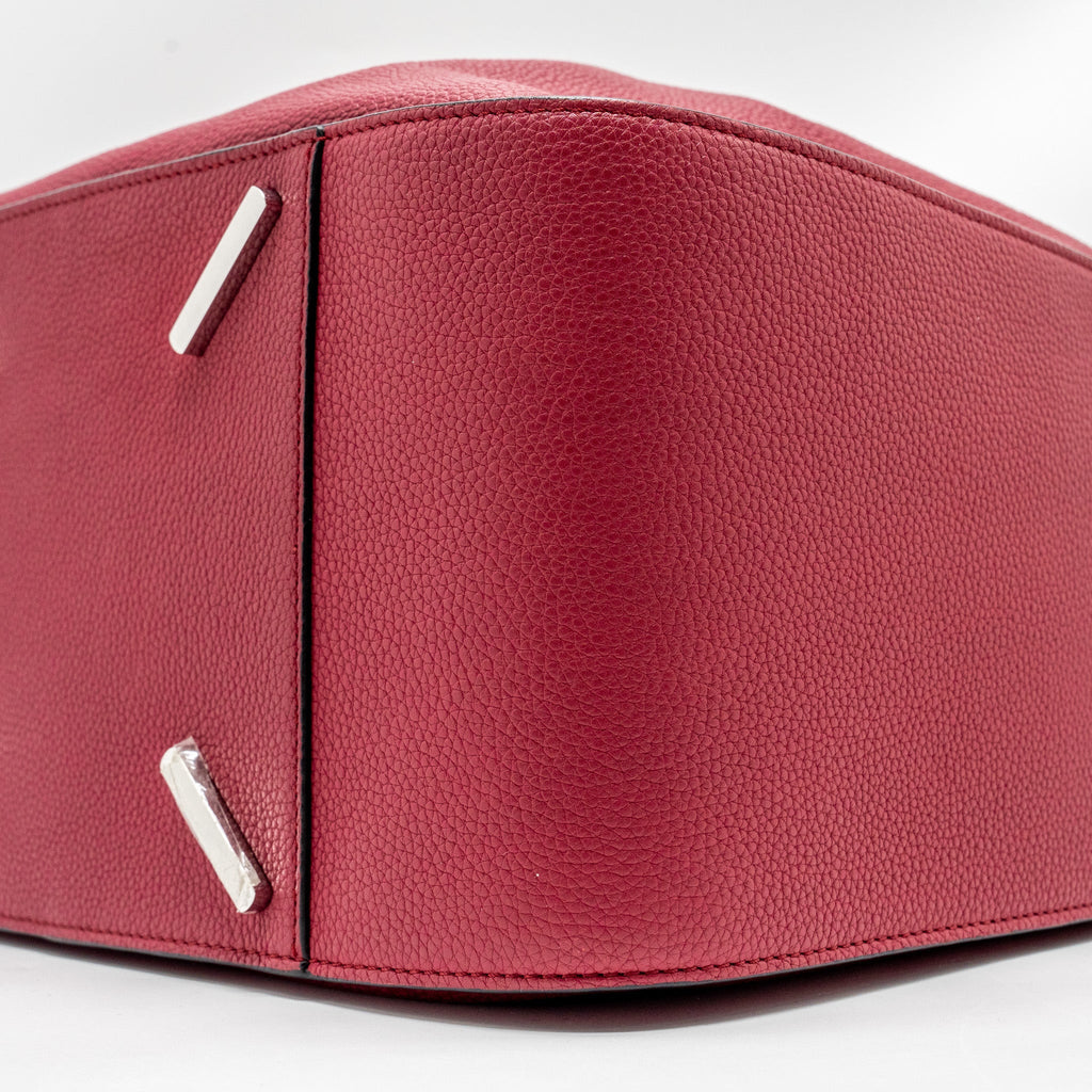 LOEWE MEDIUM HAMMOCK BAG CALFSKIN RASPBERRY SHW