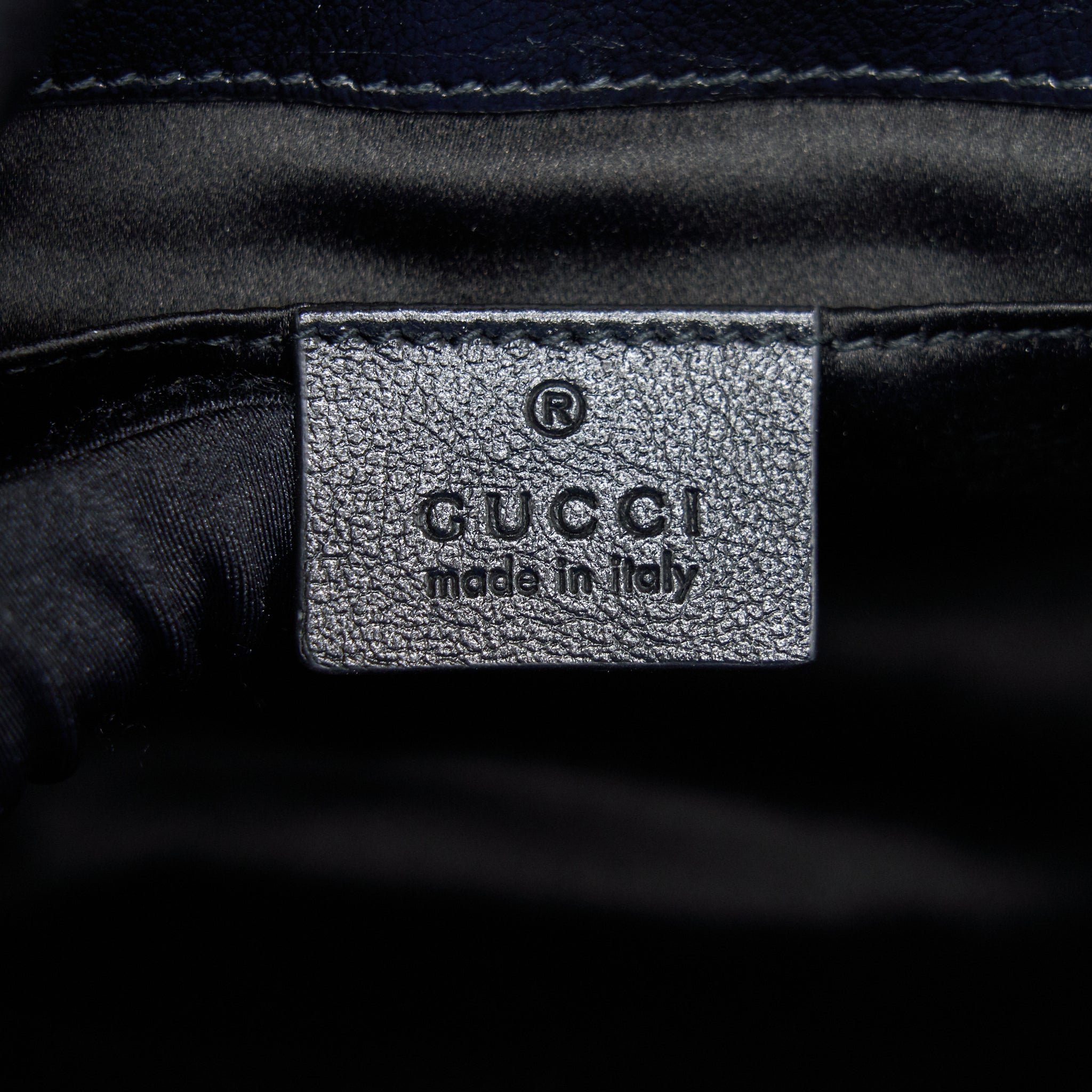 GUCCI MARMONT MINI SEQUIN SHOULDER BAG BLACK