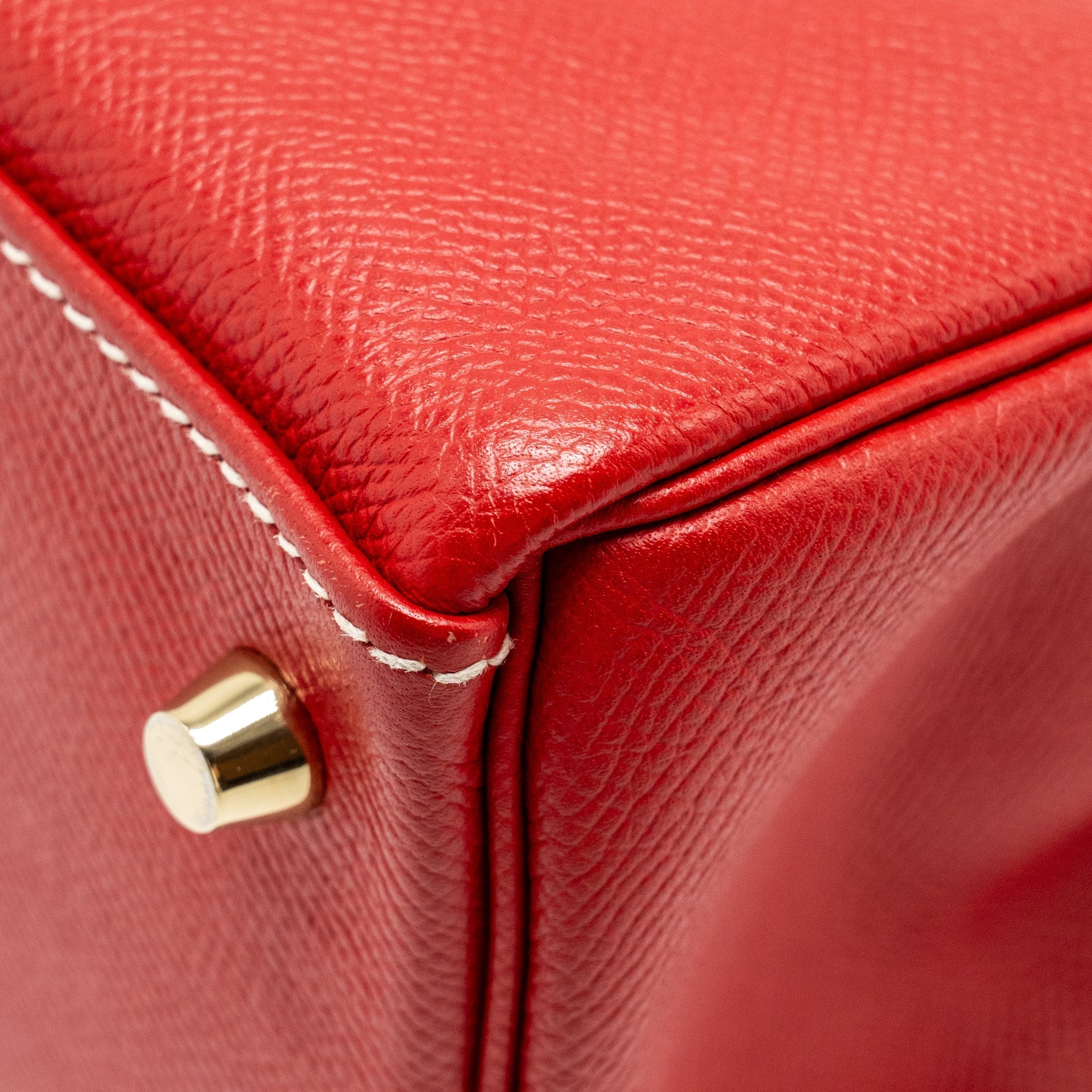 HERMES KELLY 32 EPSOM Q5 ROUGE CASAQUE / 1P COLVERT LGHW SQUARE P