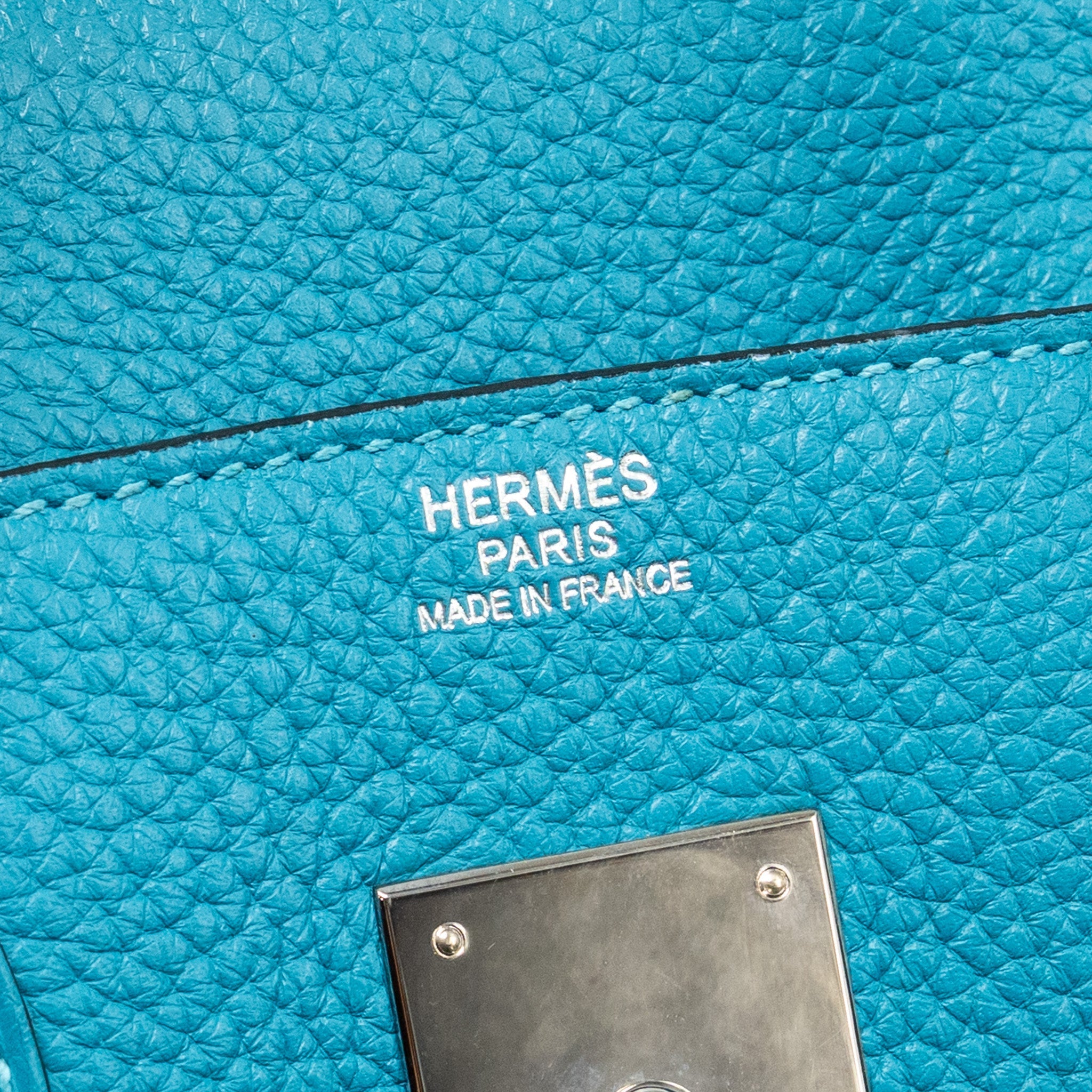 HERMES BIRKIN 30 CLEMENCE BLUE PAON SHW
