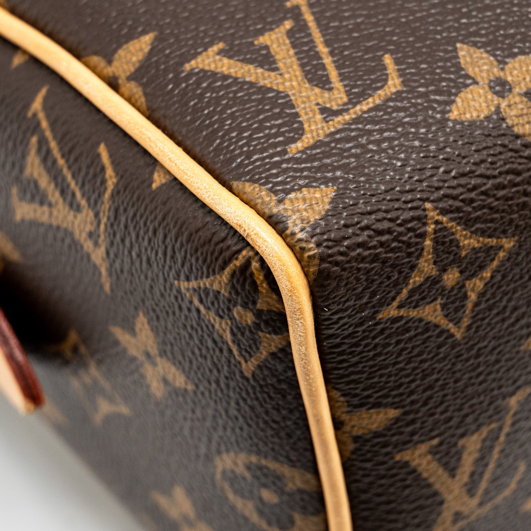 LOUIS VUITTON SPEEDY BANDOULIERE 20 MONOGRAM CANVAS WITH BLACK STRAP GHW
