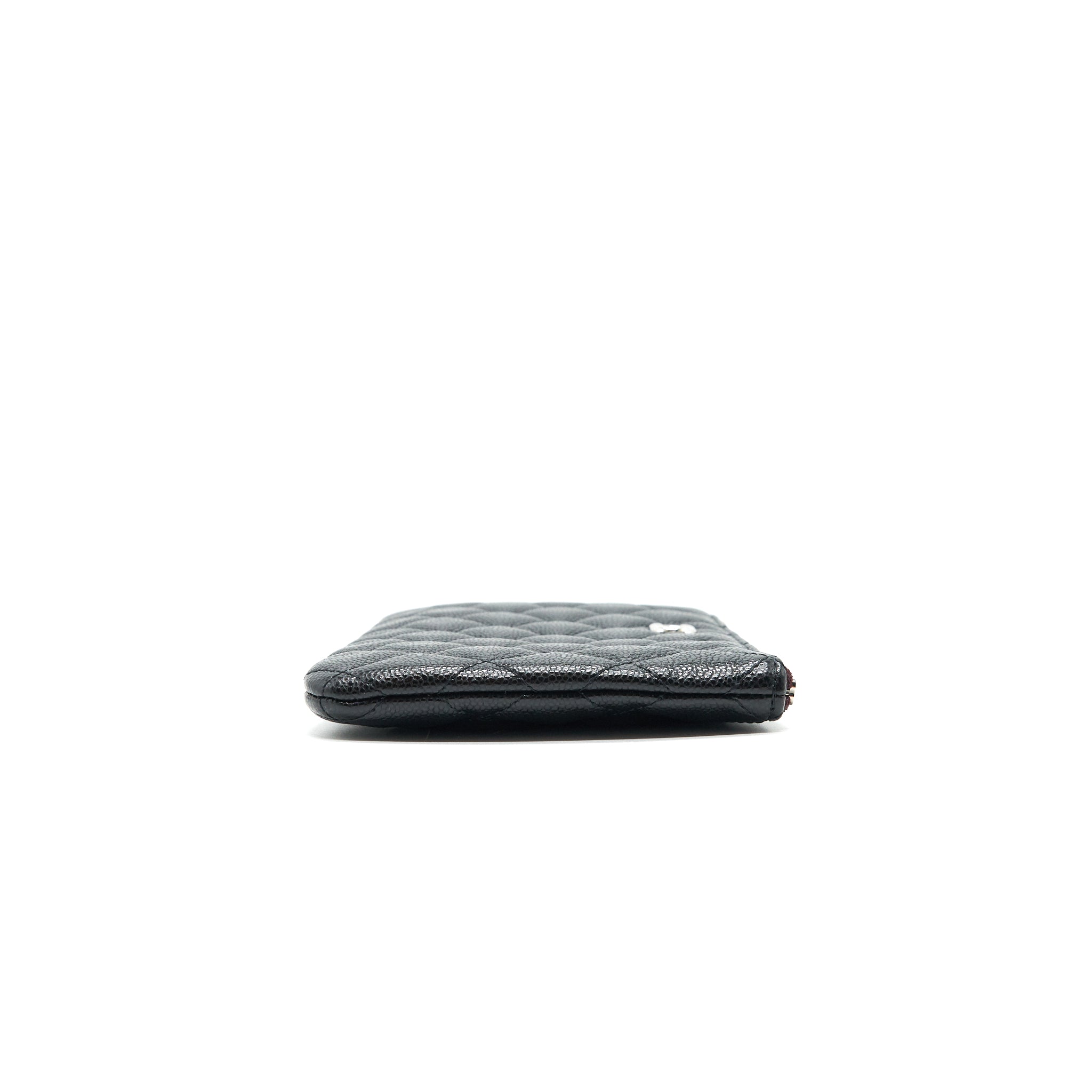 CHANEL COIN POUCH CAVIAR LEATHER BLACK