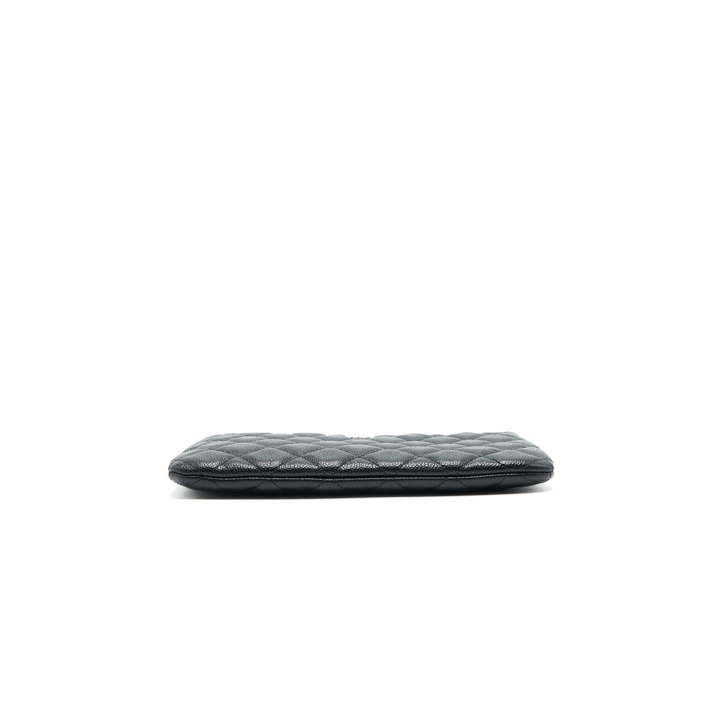 CHANEL COIN POUCH CAVIAR LEATHER BLACK
