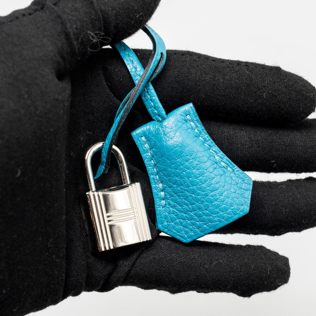 HERMES BIRKIN 30 CLEMENCE BLUE PAON SHW