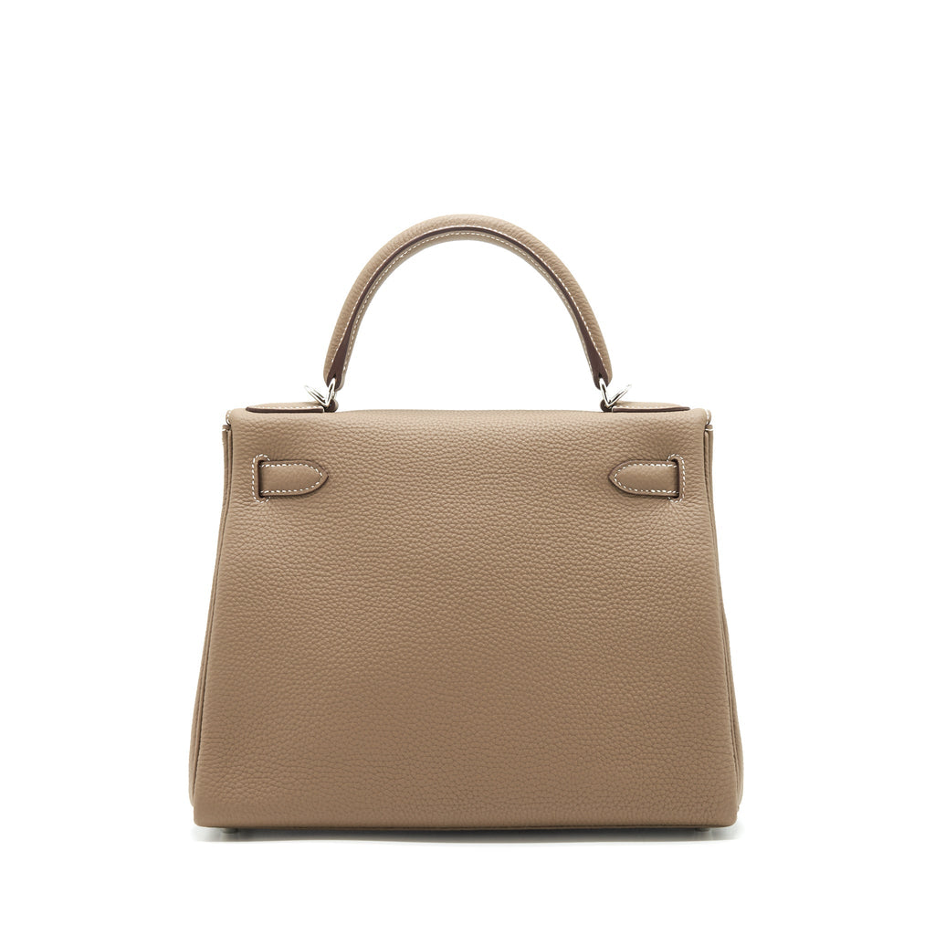 HERMES KELLY 28 TOGO LEATHER ETOUPE SHW