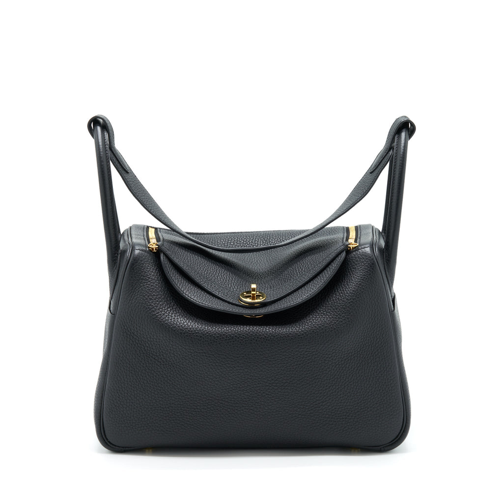 HERMES LINDY 30 CLEMENCE BLACK GHW