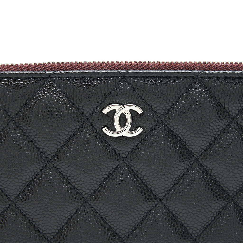 CHANEL COIN POUCH CAVIAR LEATHER BLACK
